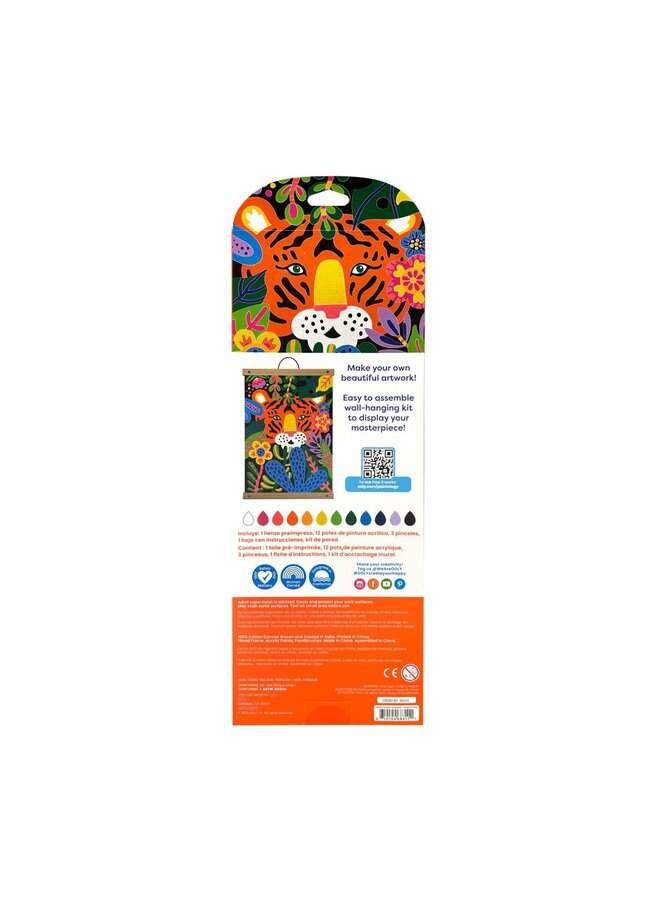 Ooly - 161-122 Paintology paint by number canvas kit – Tiger eyes