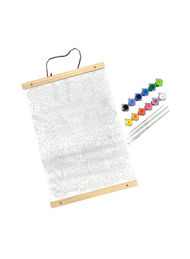 Ooly - 161-122 Paintology paint by number canvas kit – Tiger eyes