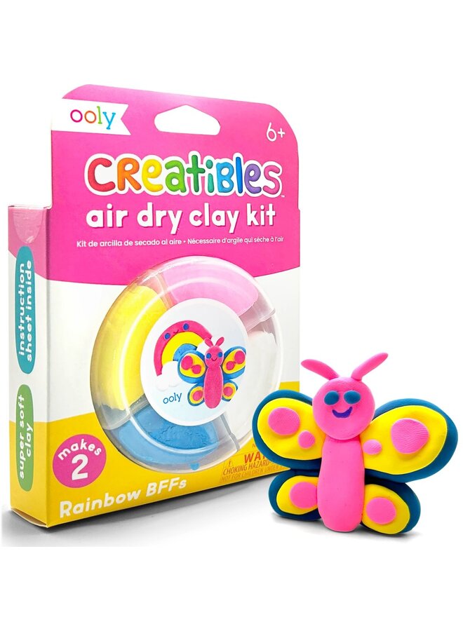 Creatibles - DIY air-dry clay kit - Rainbow BFF's