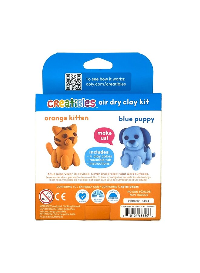 Ooly - 161-129 Creatibles D.I.Y. air-dry clay kit – Pet BFFs