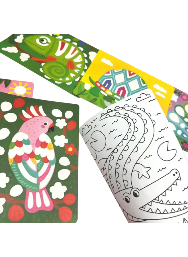 Ooly - 161-130 Foil-tastic foil art kit – Awesome Animals