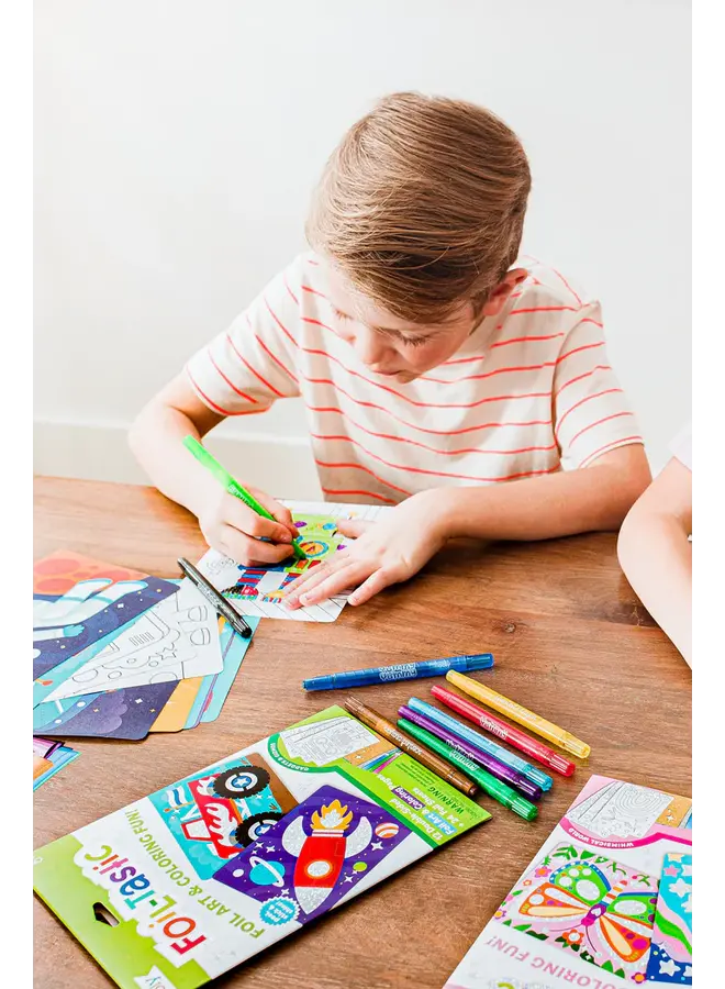 Ooly - 161-130 Foil-tastic foil art kit – Awesome Animals