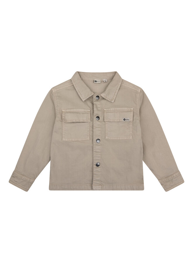 Daily7 - Shirt jacket twill – Beige melange