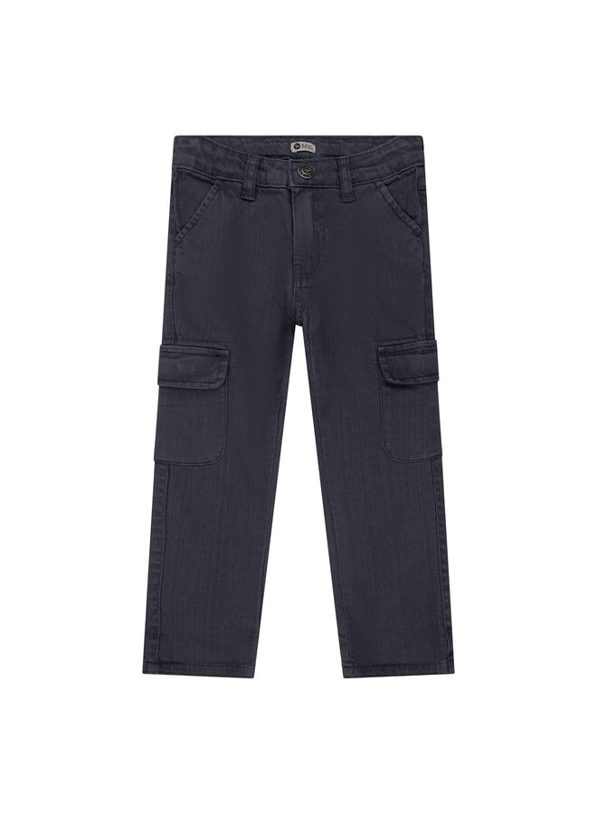 Cargo worker pants – Washed blue