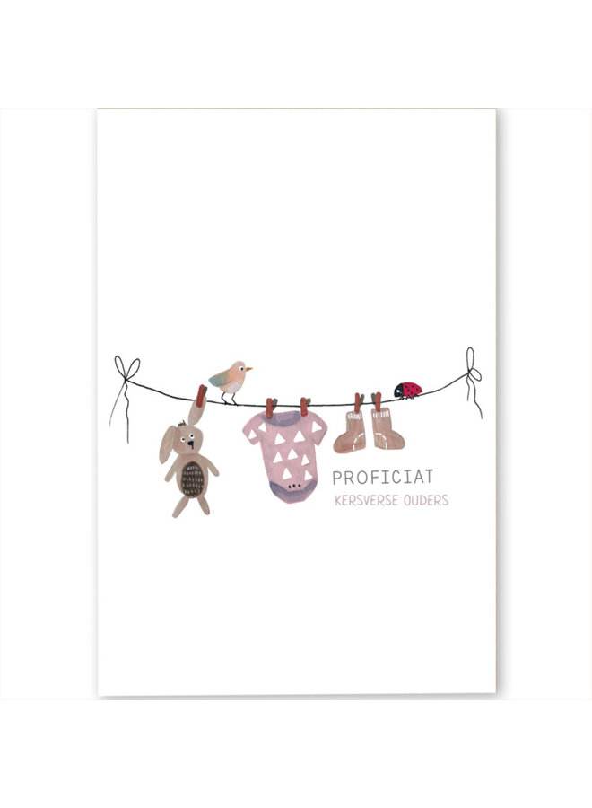 Kaart - Kersverse ouders meisje A021
