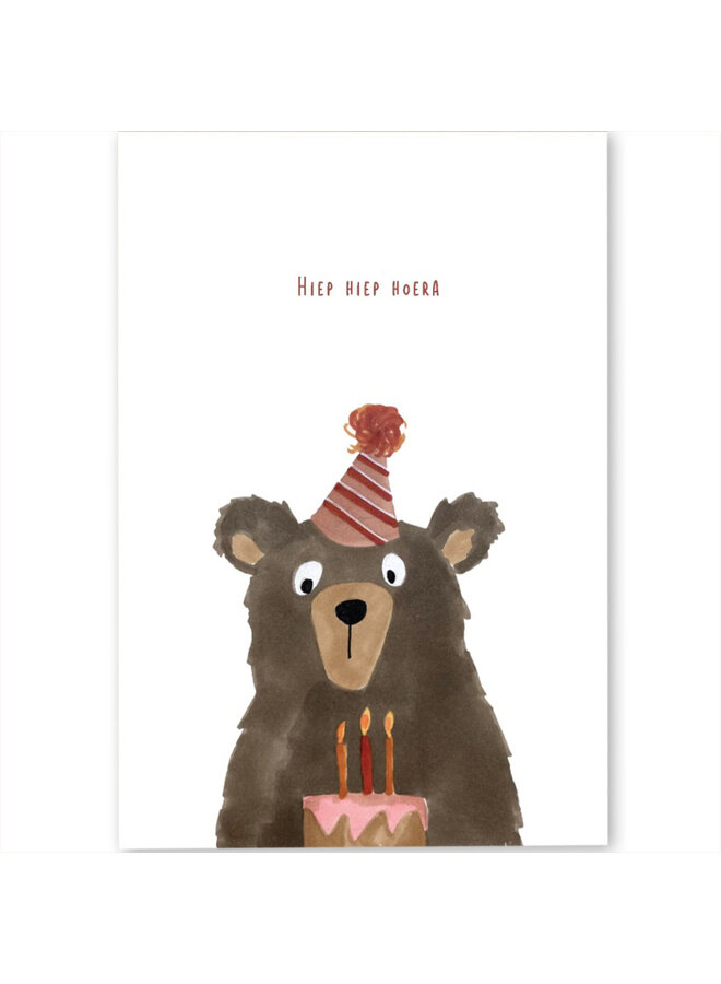 Adams Arts - Kaart - Hiep hiep hoera A002