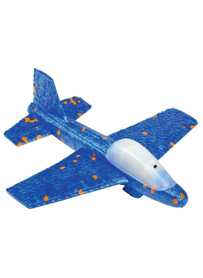 Moses - 38194 – LED vliegtuig met licht 17cm
