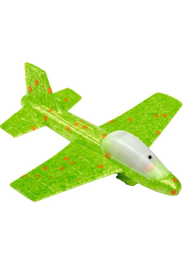 Moses - 38194 – LED vliegtuig met licht 17cm