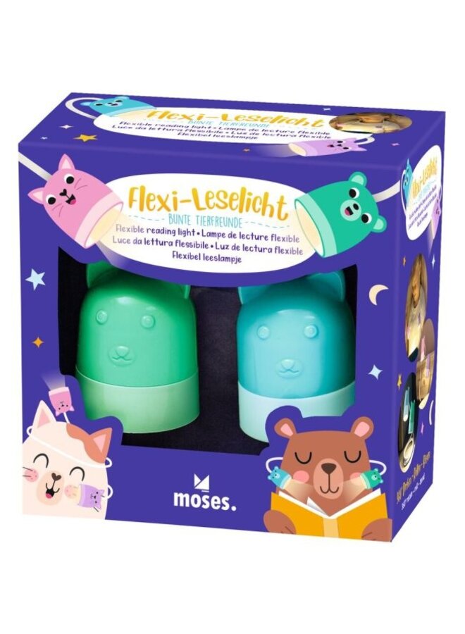 Moses - 26277 – Flexibel kinder leeslampje dieren