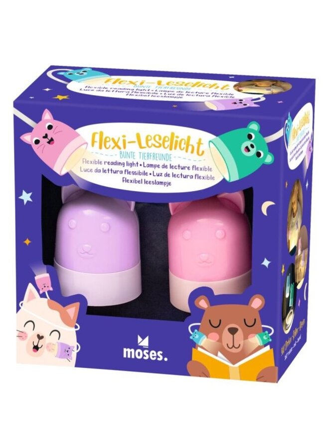 Moses - 26277 – Flexibel kinder leeslampje dieren