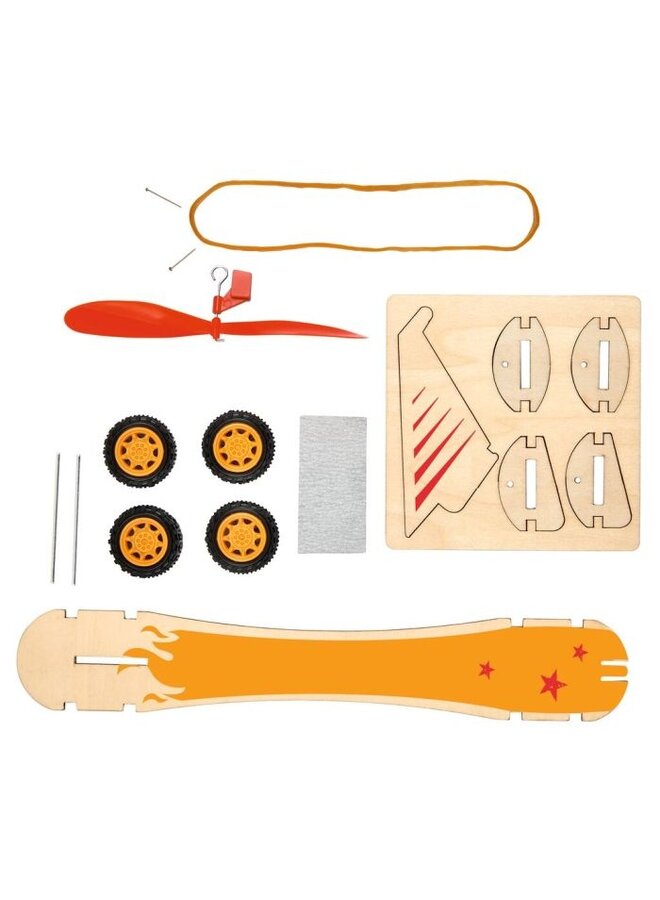 Moses - 30343 – Bouwdoos elastiek auto hout