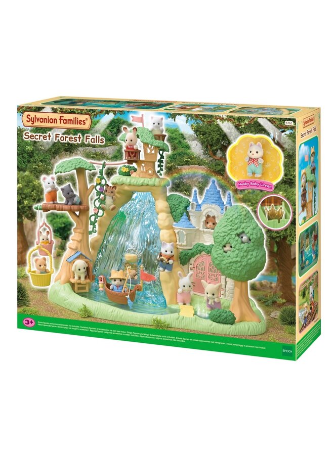 Geheime bos waterval set