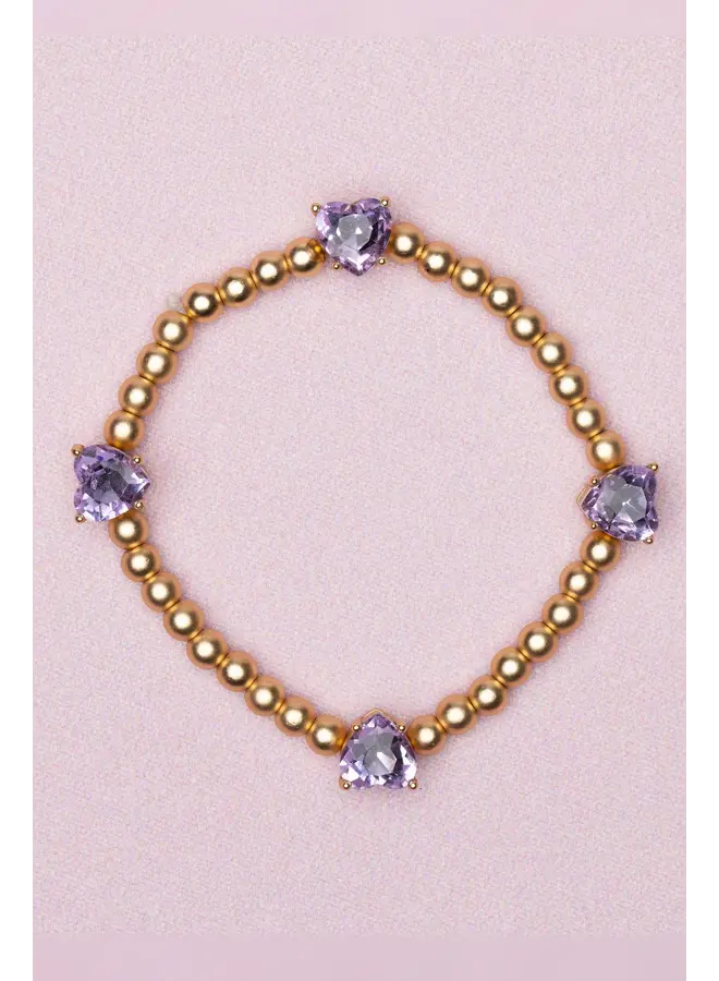 91809 B Chic Amethyst Love Bracelet