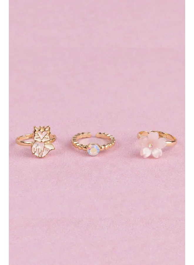 Great Pretenders - 90209 Boutique Foxy Floral Rings 2pcs