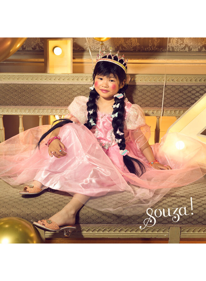 Souza! - Slipper hoge hak Clarisse – Zalm metallic