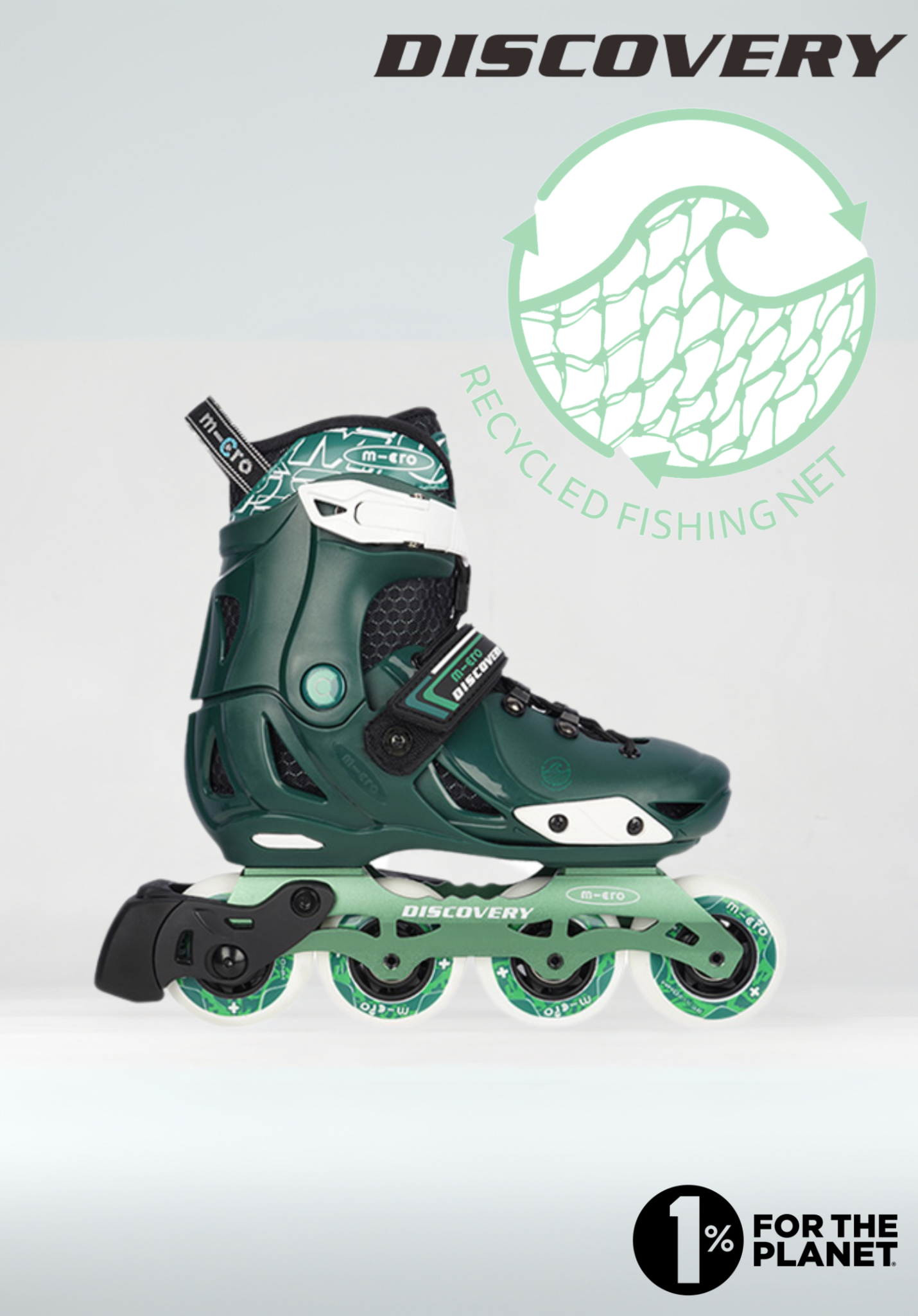 Micro Step - Micro kinderskates discovery ECO lichtgewicht – Groen