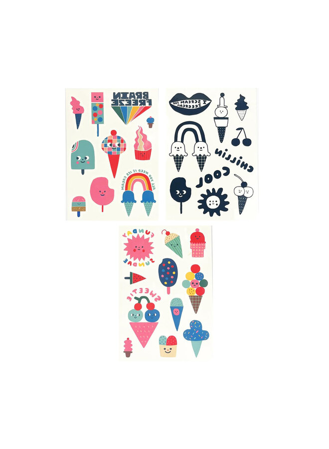 Ooly - 176-024 Mini Tattoo Palooza x Suzy - Ice Cream Party