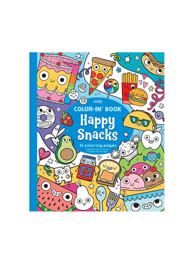 Color-in' book - Happy snacks