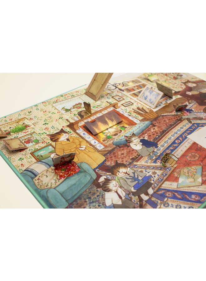 Christofoor Uitgeverij - Lucy Brownridge – Familie kat viert samen Kerstmis