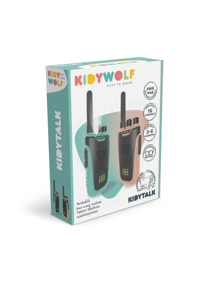 Kidywolf - Kidytalk Walkie Talkies – Nude-cyaan