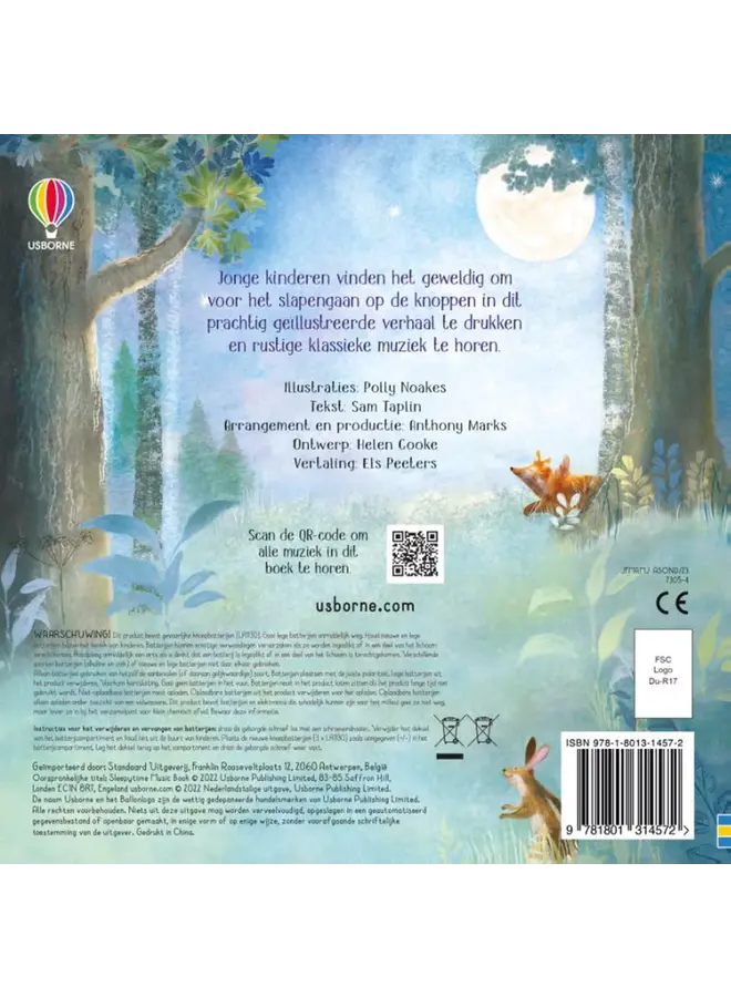 Usborne - Geluidenboek - Muziek voor het slapengaan