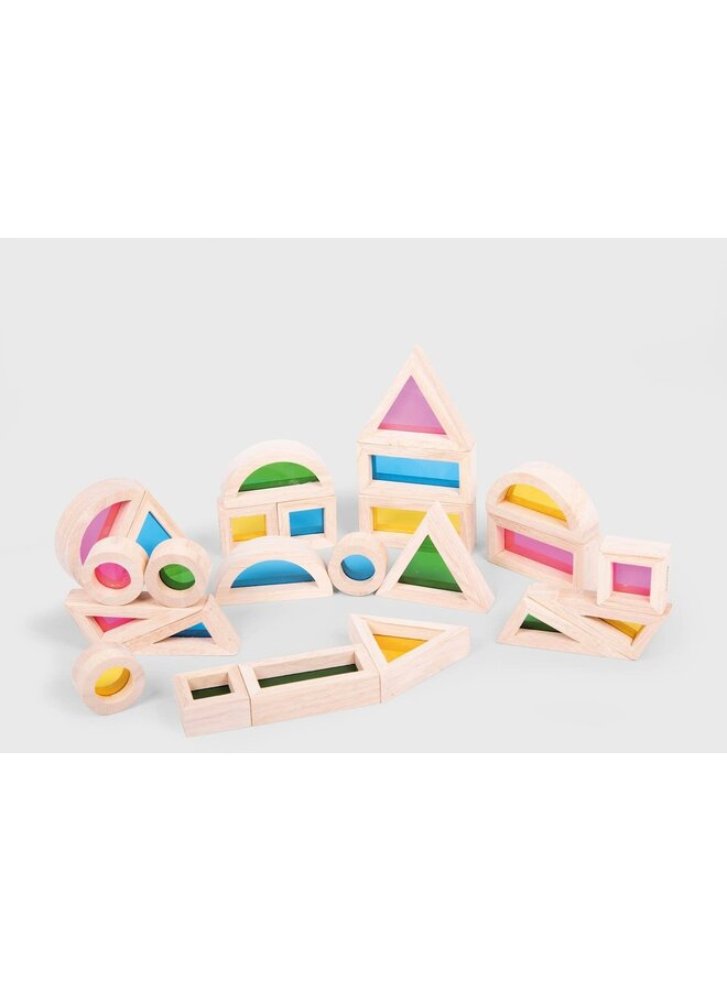 Tickit - Regenboog blokken – 24 stuks