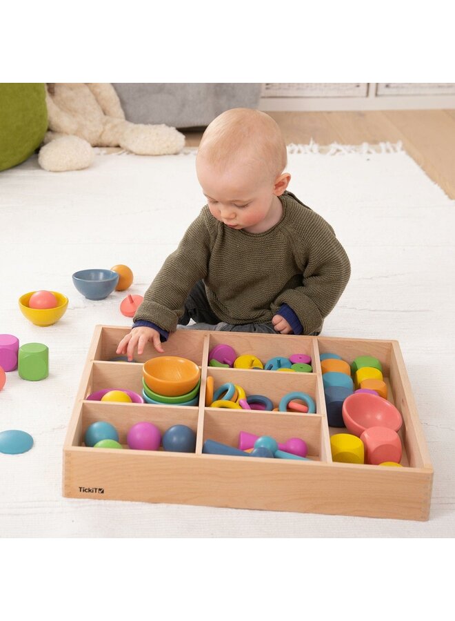 Tickit - Houten sorteerbak 7-voudig