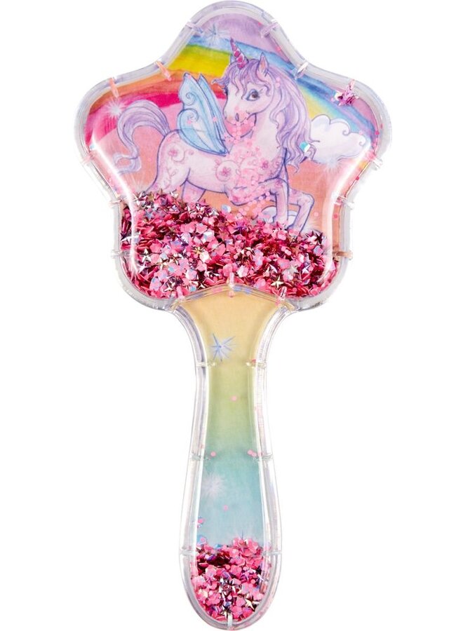 Die Spiegelburg - Glitter haarborstel – Eenhoorn