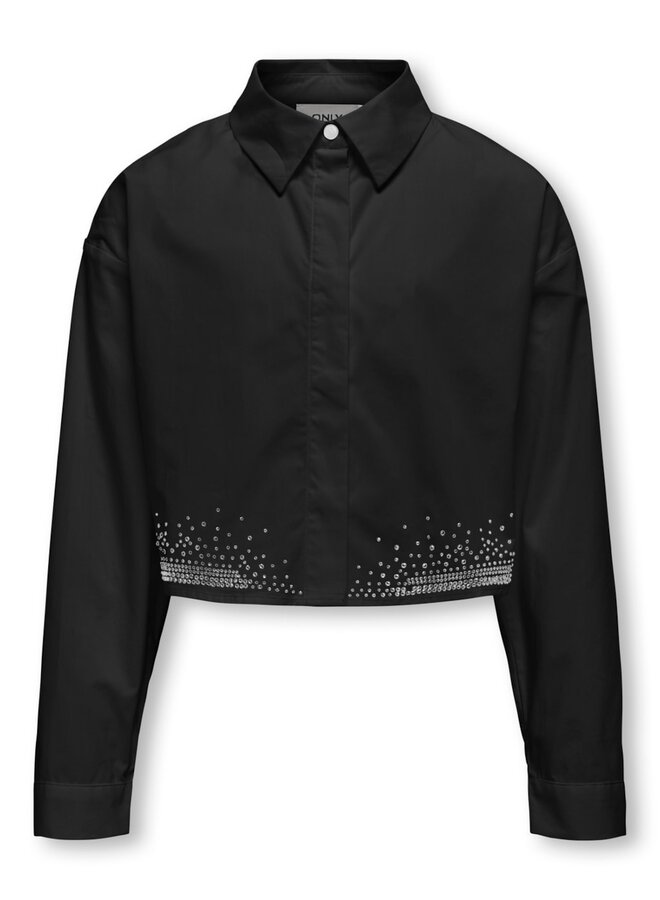 Kids Only - Hilda life ls boxystone shirt wvn – Black