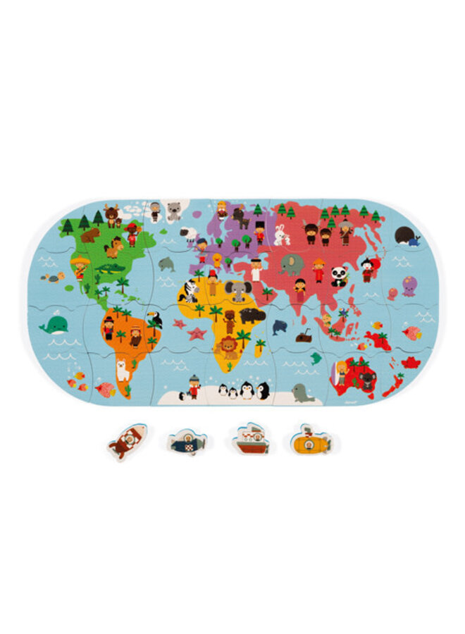4719 Badspeelgoed - Wereldkaart