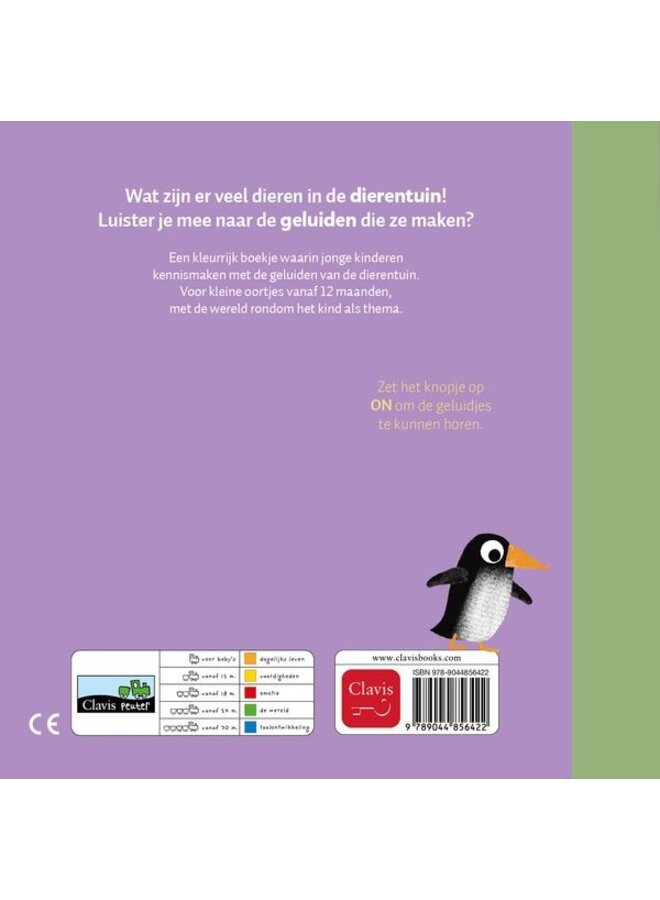 Clavis Books - Guido van Genechten - De dierentuin (geluidenboekje)