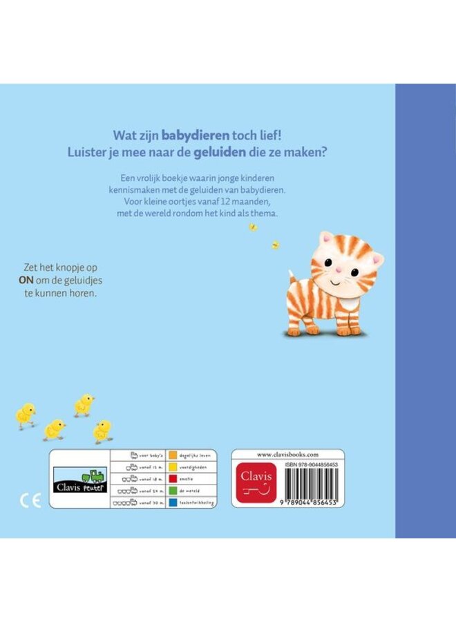 Clavis Books - Ruth Wielockx - Babydieren (geluidenboekje)
