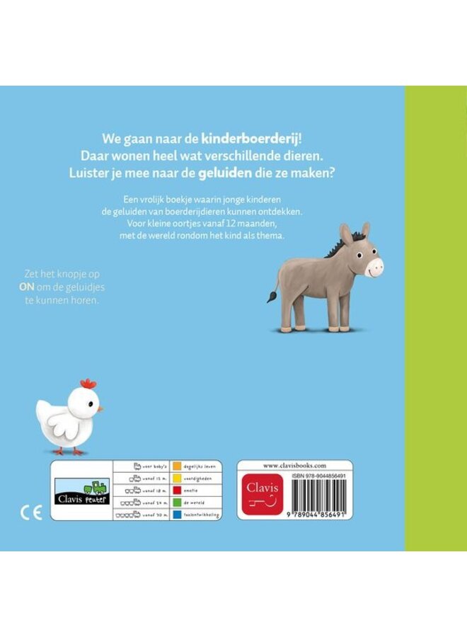 Clavis Books - Ruth Wielockx - Kinderboerderij (geluidenboekje)