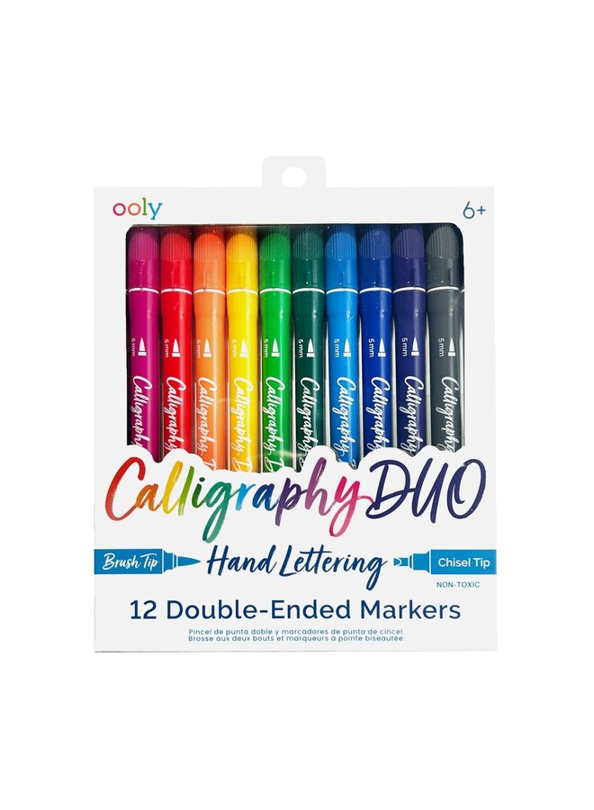 Calligraphy duo markers