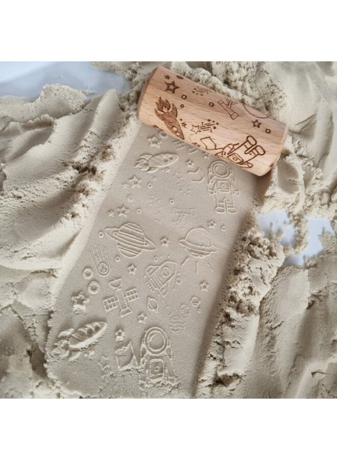 Kiddi - Houten roller klein – Ruimtevaart