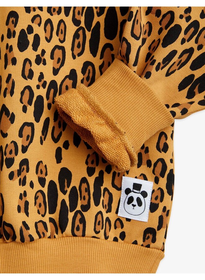 Mini Rodini - Basic leopard sweatshirt – Beige