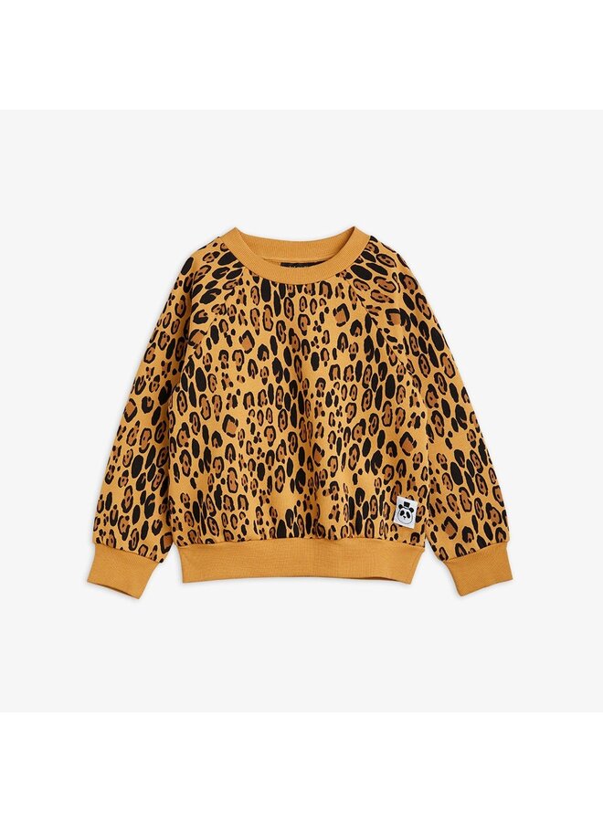 Mini Rodini - Basic leopard sweatshirt – Beige