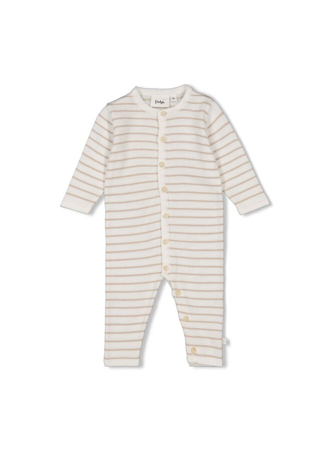 Pak streep gebreid – Essential Knits – Taupe