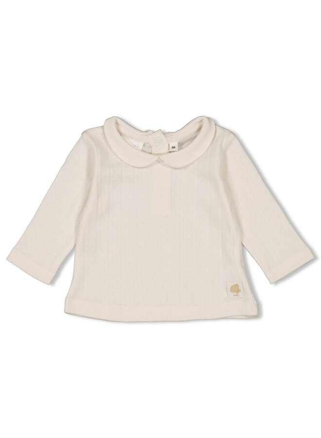 Feetje - Longsleeve pointelle rib – Starfish Wishes – Offwhite