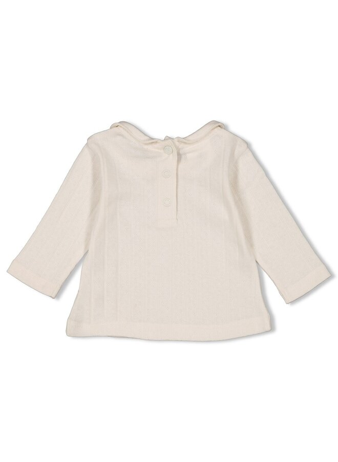 Feetje - Longsleeve pointelle rib – Starfish Wishes – Offwhite