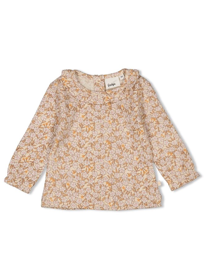 Longsleeve AOP – Flower Field – Creme
