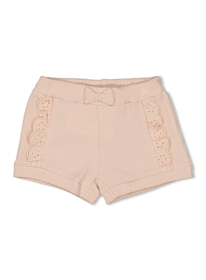 Feetje - Short pointelle – Flower Field – Roze