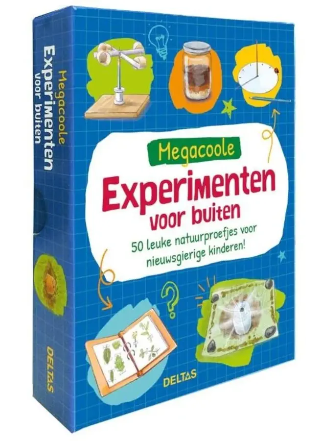 Deltas - Megacoole experimenten voor buiten – Doos met kaarten