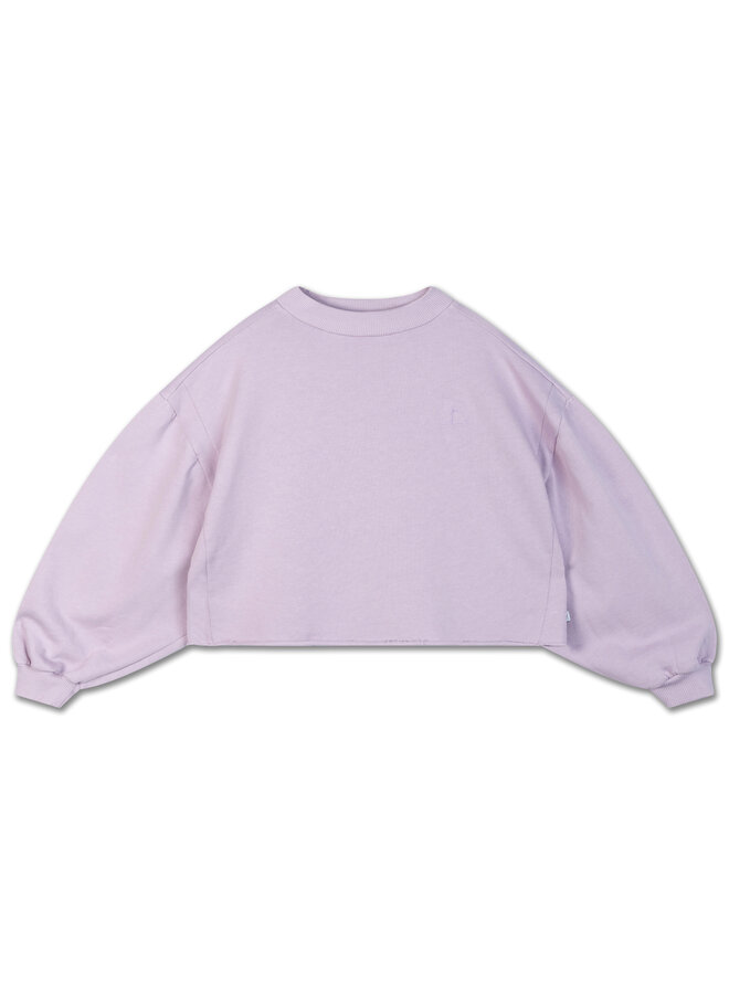 Repose AMS - Crop heart sweater – Lavender fog