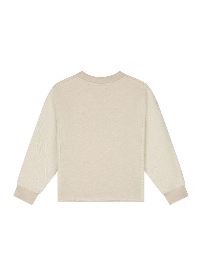 Charlie Petite - Lux sweater – Beige melange