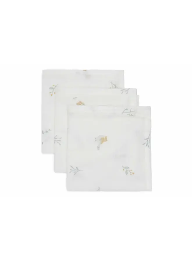 Jollein - Hydrofiel monddoekje 31x31cm – Lovely birds (3pack)