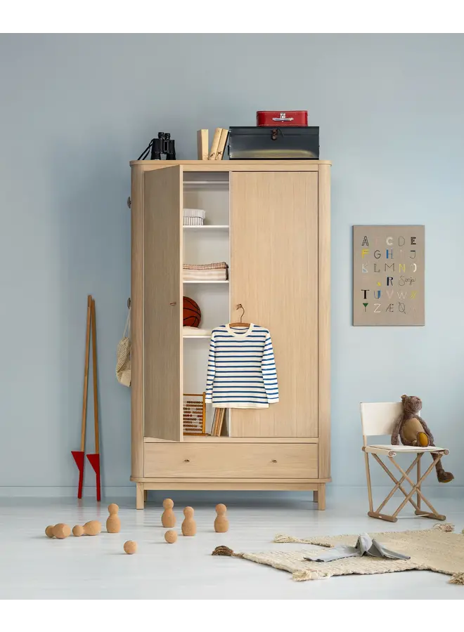 Wardrobe 2 doors, oak