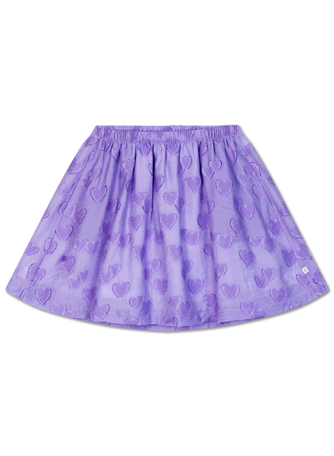 Repose AMS - Mini skirt – Purple floating hearts