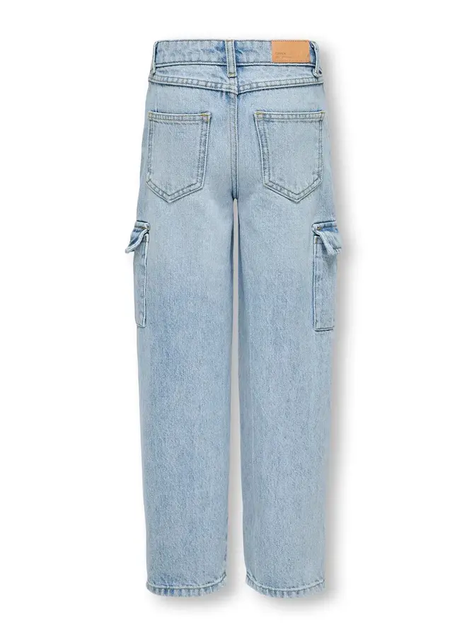 Kids Only - Harmony wide cargo carrot – Light blue denim