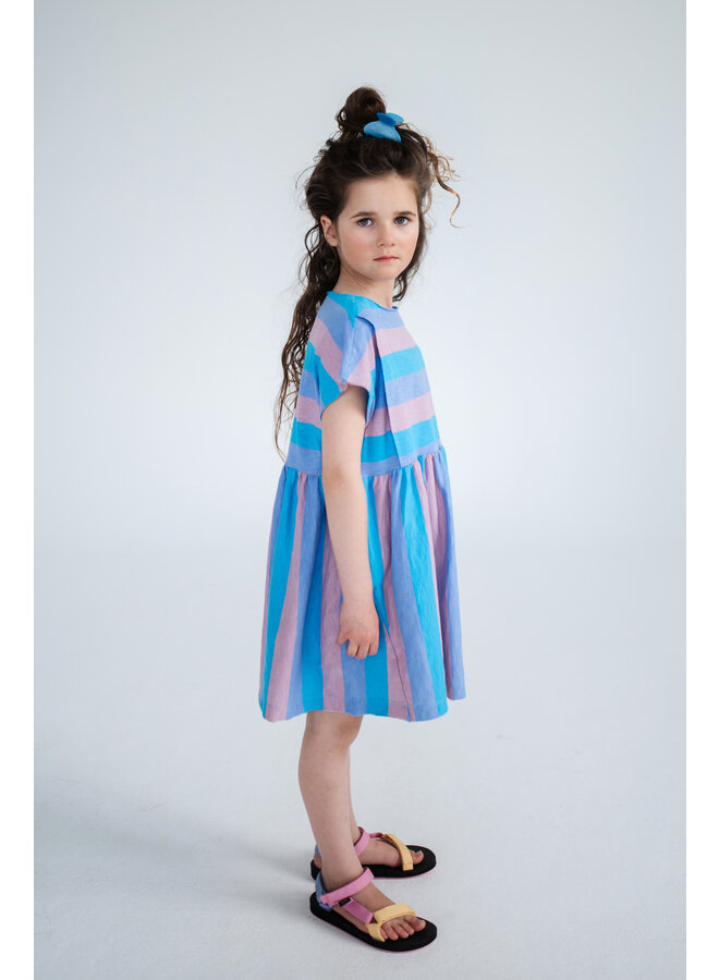 Repose AMS - Everyday dress – Tricolor block stripe